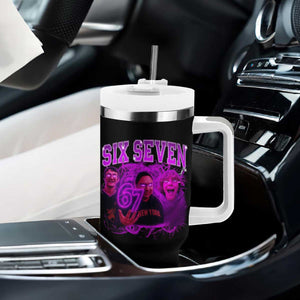 Funny Six Seven 6 7 Meme Tumbler With Handle The Mason 67 Kid Bootleg Gen Alpha Slang TS10 Print Your Wear
