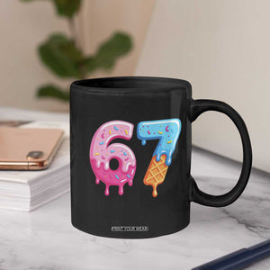 67 Ice Cream Drip Meme Coffee Mug Funny Six Seven Gen Alpha Slang TS10 Print Your Wear