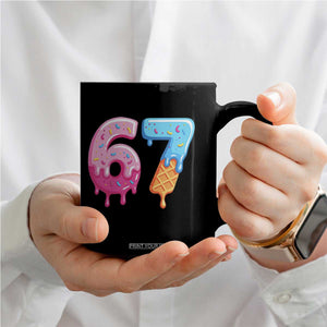 67 Ice Cream Drip Meme Coffee Mug Funny Six Seven Gen Alpha Slang TS10 Print Your Wear