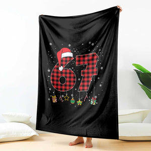 67 Christmas Throw Blanket Funny Six Seven 6 7 Meme Gen Alpha Slang TS10 Print Your Wear