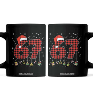 67 Christmas Coffee Mug Funny Six Seven 6 7 Meme Gen Alpha Slang TS10 Black Print Your Wear
