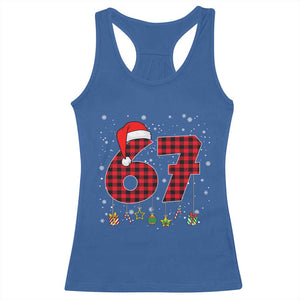 67 Christmas Racerback Tank Top Funny Six Seven 6 7 Meme Gen Alpha Slang TS10 Royal Blue Print Your Wear