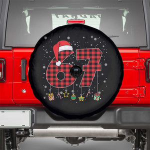67 Christmas Spare Tire Cover Funny Six Seven 6 7 Meme Gen Alpha Slang TS10 Black Print Your Wear