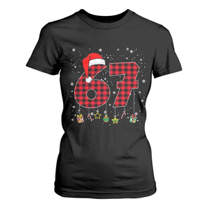 67 Christmas T Shirt For Women Funny Six Seven 6 7 Meme Gen Alpha Slang TS10 Black Print Your Wear