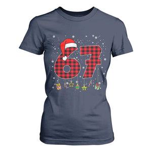 67 Christmas T Shirt For Women Funny Six Seven 6 7 Meme Gen Alpha Slang TS10 Navy Print Your Wear