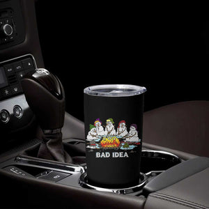 Christmas Snowman Campfire Tumbler Cup Bad Idea Melting Snowman Family Roasting Marshmallows TS10 Print Your Wear