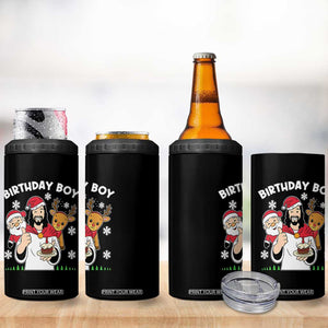Birthday Boy Jesus Christmas 4 in 1 Can Cooler Tumbler Christian Xmas TS10 Print Your Wear