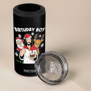 Birthday Boy Jesus Christmas 4 in 1 Can Cooler Tumbler Christian Xmas TS10 Print Your Wear