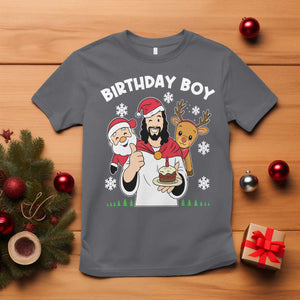 Birthday Boy Jesus Christmas T Shirt Christian Xmas TS10 Charcoal Print Your Wear