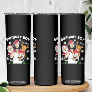 Birthday Boy Jesus Christmas Skinny Tumbler Christian Xmas TS10 Print Your Wear