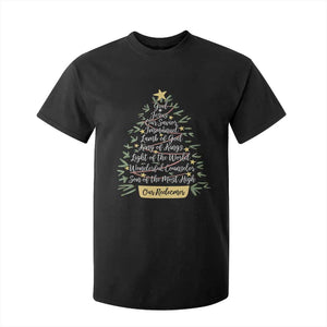 Christmas Christian T Shirt For Kid Jesus Names Tree Religious Faith TS10 Black Print Your Wear