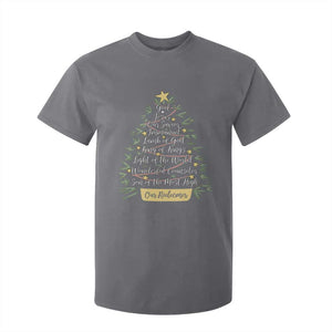 Christmas Christian T Shirt For Kid Jesus Names Tree Religious Faith TS10 Charcoal Print Your Wear