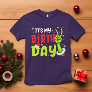 It's My Birthday Christmas T Shirt Funny Bday Xmas TS10 Purple Print Your Wear