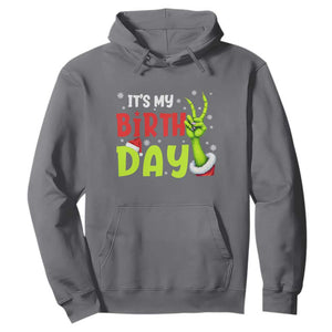 It's My Birthday Christmas Hoodie Funny Bday Xmas TS10 Charcoal Print Your Wear