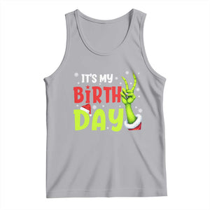 It's My Birthday Christmas Tank Top Funny Bday Xmas TS10 Athletic Heather Print Your Wear