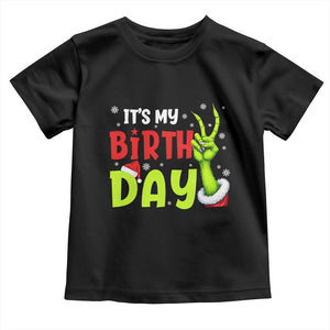 It's My Birthday Christmas Toddler T Shirt Funny Bday Xmas TS10 Black Print Your Wear