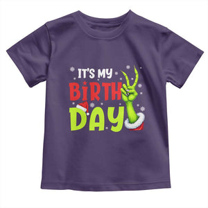 It's My Birthday Christmas Toddler T Shirt Funny Bday Xmas TS10 Purple Print Your Wear