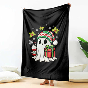 Ghost Santa Christmas Throw Blanket Holiday Xmas Halloween TS10 Print Your Wear