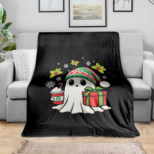Ghost Santa Christmas Throw Blanket Holiday Xmas Halloween TS10 Print Your Wear
