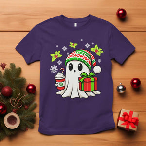 Ghost Santa Christmas T Shirt Holiday Xmas Halloween TS10 Purple Print Your Wear