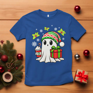 Ghost Santa Christmas T Shirt Holiday Xmas Halloween TS10 Royal Blue Print Your Wear