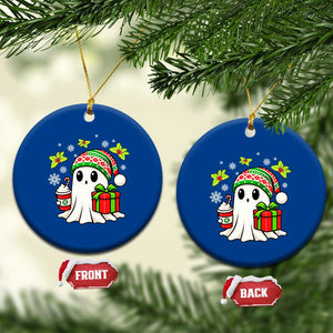 Ghost Santa Christmas Ceramic Ornament Holiday Xmas Halloween TS10 1pc Blue Print Your Wear