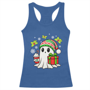 Ghost Santa Christmas Racerback Tank Top Holiday Xmas Halloween TS10 Royal Blue Print Your Wear