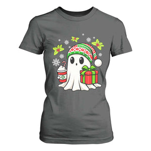 Ghost Santa Christmas T Shirt For Women Holiday Xmas Halloween TS10 Dark Heather Print Your Wear