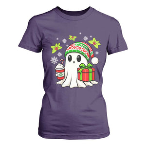 Ghost Santa Christmas T Shirt For Women Holiday Xmas Halloween TS10 Purple Print Your Wear