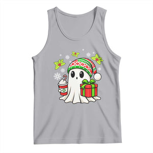 Ghost Santa Christmas Tank Top Holiday Xmas Halloween - Print Your Wear