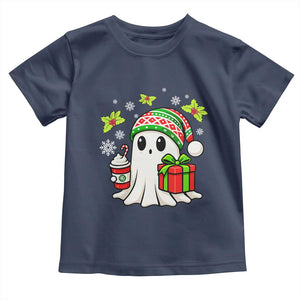 Ghost Santa Christmas Toddler T Shirt Holiday Xmas Halloween TS10 Navy Print Your Wear