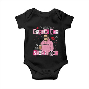 Not A Regular Mom I'm A Sandler Mom Baby Onesie Retro Movie Actor Adam Fan TS10 Black Print Your Wear