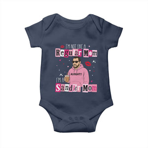Not A Regular Mom I'm A Sandler Mom Baby Onesie Retro Movie Actor Adam Fan TS10 Navy Print Your Wear