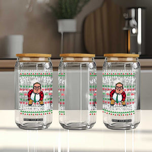 Funny Ugly Christmas Glass Can Well La Dee Frickin Da Xmas Saturday Night TS10 Print Your Wear