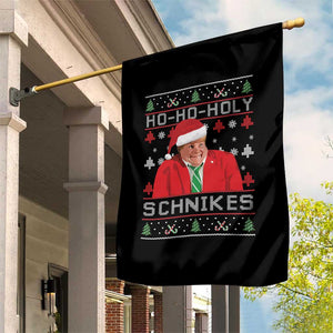 Funny Ugly Christmas Garden Flag Chris Holy Schnikes Farley TS10 Print Your Wear