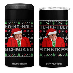 Funny Ugly Christmas 4 in 1 Can Cooler Tumbler Chris Holy Schnikes Farley TS10 One Size: 16 oz Black Print Your Wear