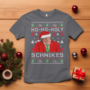 Funny Ugly Christmas T Shirt Chris Holy Schnikes Farley TS10 Charcoal Print Your Wear