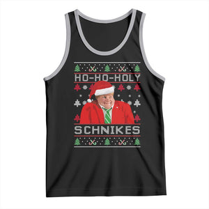 Funny Ugly Christmas Tank Top Chris Holy Schnikes Farley TS10 Black Athletic Heather Print Your Wear