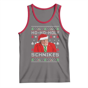 Funny Ugly Christmas Tank Top Chris Holy Schnikes Farley TS10 Deep Heather Red Print Your Wear