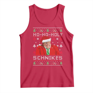 Funny Ugly Christmas Tank Top Chris Holy Schnikes Farley TS10 Red Print Your Wear
