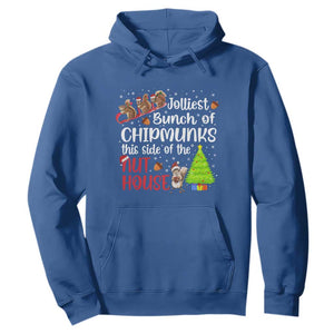 Funny Christmas Hoodie Jolliest Bunch Of Chipmunks This Side Of The Nut House TS10 Royal Blue Print Your Wear
