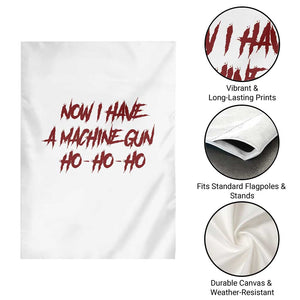Now I Have A Machine Gun Garden Flag Funny Retro 90s Movie Jumper TS10 Print Your Wear
