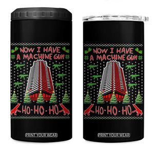 Now I Have A Machine Gun 4 in 1 Can Cooler Tumbler Nakatomi Plaza Christmas Party 1988 Ugly Xmas Gift TS10 One Size: 16 oz Black Print Your Wear