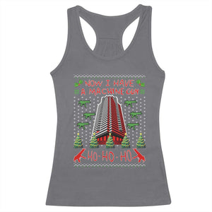 Now I Have A Machine Gun Racerback Tank Top Nakatomi Plaza Christmas Party 1988 Ugly Xmas Gift TS10 Charcoal Print Your Wear