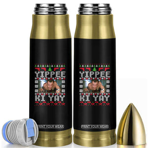 Yippee Ki Yay Bullet Tumbler Funny 80's Movie Xmas Gift Ugly Christmas TS10 Black Print Your Wear