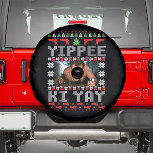 Yippee Ki Yay Spare Tire Cover Funny 80's Movie Xmas Gift Ugly Christmas TS10 Black Print Your Wear