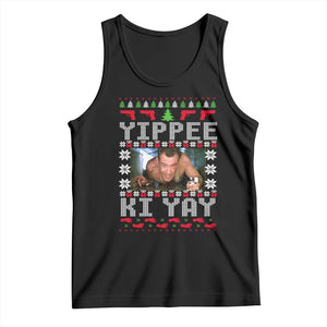 Yippee Ki Yay Tank Top Funny 80's Movie Xmas Gift Ugly Christmas TS10 Black Print Your Wear