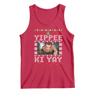 Yippee Ki Yay Tank Top Funny 80's Movie Xmas Gift Ugly Christmas TS10 Red Print Your Wear