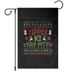 Yippee Ki Yay Garden Flag 80's Movie Xmas Gift Ugly Christmas TS10 Black Print Your Wear