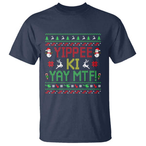 Yippee Ki Yay T Shirt 80's Movie Xmas Gift Ugly Christmas TS10 Navy Print Your Wear